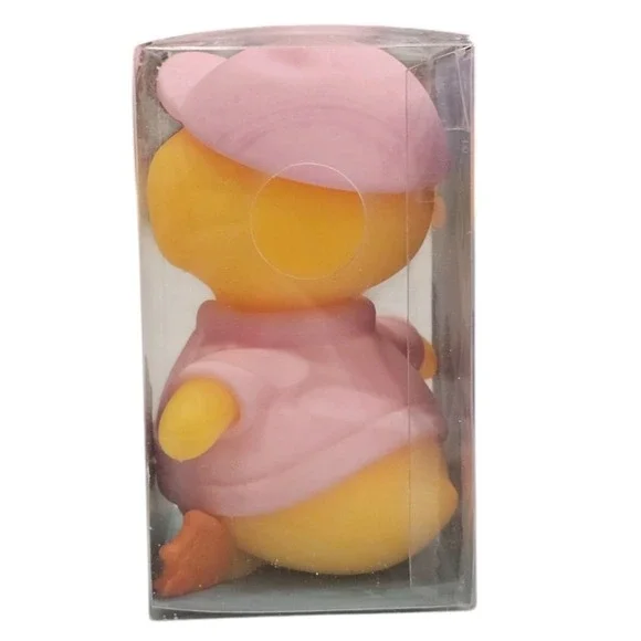 Set of 3 Squishy Duck Sensory Toys Pink Blue Purple Hat and Jacket 3+ - Picture 8 of 12